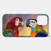 HYPER PARROS /RED UND BLAUE ARA Case-Mate iPhone HÜLLE (Rückseite (Horizontal))