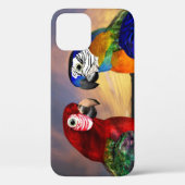 HYPER PARROS /RED UND BLAUE ARA Case-Mate iPhone HÜLLE (Rückseite)