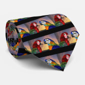 HYPER PARROS /RED UND BLAUE ARA KRAWATTE (Gerollt)