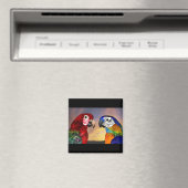 HYPER PARROS /RED UND BLAUE ARA MAGNET (In Situ (Geschirrspüler))