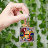 HYPER PARROS /RED UND BLAUE ARA SCHLÜSSELANHÄNGER (Hand)