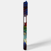 HYPER PARROS /RED UND BLAUE ARTE GEMSTONE MONOGRAM Case-Mate iPhone HÜLLE (Rückseite / Rechts)