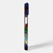 HYPER PARROS /RED UND BLAUE ARTE GEMSTONE MONOGRAM Case-Mate iPhone HÜLLE (Rückseite / Rechts)