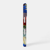 HYPER PARROS /RED UND BLAUE ARTE GEMSTONE MONOGRAM iPhone 16 HÜLLE (Rechte Seite)