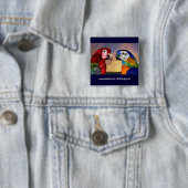 HYPER PARROS / ROTE UND BLAUE ARA BUTTON (Beispiel)