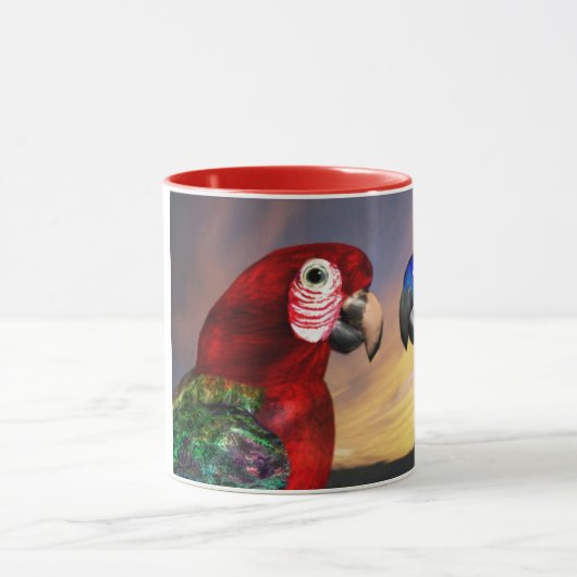 HYPER PARROS / ROTE UND BLAUE ARA TASSE (Zentrum)