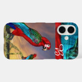 HYPER PARROS / ROTES ARA-MONOGRAM Case-Mate iPhone HÜLLE (Rückseite (Horizontal))