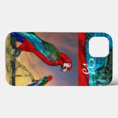 HYPER PARROS / ROTES ARA-MONOGRAM Case-Mate iPhone HÜLLE (Rückseite (Horizontal))