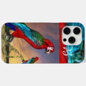 HYPER PARROS / ROTES ARA-MONOGRAM Case-Mate iPhone HÜLLE (Rückseite (Horizontal))