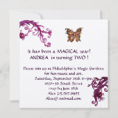 HYPER PARROS / Zweite Geburtstagsparty , Champagne Einladung (Rückseite)