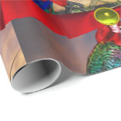 HYPER PARROTS /RED ARA MIT RIBBONS GESCHENKPAPIER (Rolleneckpunkt)