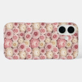 Hyper-Realistic 3D Pastel Rose & Peony Case-Mate iPhone Hülle (Rückseite (Horizontal))