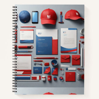 Hyper-Realistisches Corporate Identity Notebook Notizblock
