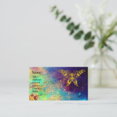HYPER-SCHALTFLÄCHE IN GOLDEN GLITZERN, blau, grün, Visitenkarte (Stehend Vorderseite)