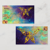 HYPER-SCHALTFLÄCHE IN GOLDEN GLITZERN, blau, grün, Visitenkarte (Vorne/Hinten)