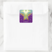 HYPER SCHMETTERLING QUADRATISCHER AUFKLEBER (Tasche)