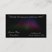 Hyper schwarze Sammlung: Dunkle Visitenkarte (Rückseite)