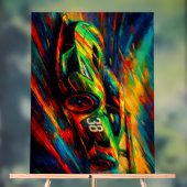 hyper-stilisiertes Rennfahrzeug Acrylschild (Neutral)
