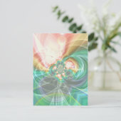Hyper Swirl Postkarte (Stehend Vorderseite)