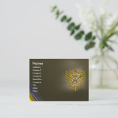 HYPER VALENTINE AGATE, grau Visitenkarte (Stehend Vorderseite)