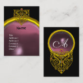 HYPER VALENTINE AMETHYST MONOGRAMM lila Visitenkarte (Vorne/Hinten)