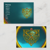 HYPER VALENTINE AQUAMARINE, blau Visitenkarte (Vorne/Hinten)