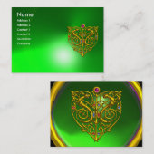 HYPER VALENTINE EMERALD, grün Visitenkarte (Vorne/Hinten)