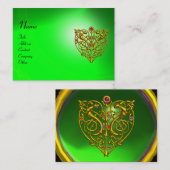 HYPER VALENTINE EMERALD, grün Visitenkarte (Vorne/Hinten)