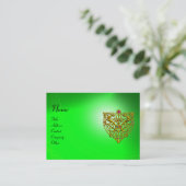 HYPER VALENTINE EMERALD, grün Visitenkarte (Stehend Vorderseite)
