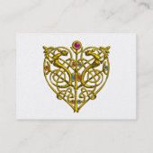 HYPER VALENTINE, Gelb-Weiß-Perlpapier Visitenkarte (Rückseite)