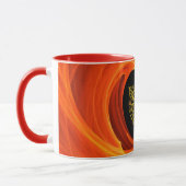 HYPER VALENTINE, GOLD ZELLTIKKNOTEN HERZOrange Tasse (Links)