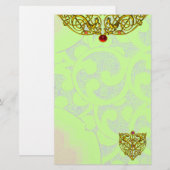 HYPER VALENTINE, grün Briefpapier (Vorne/Hinten)