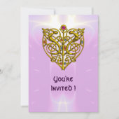 HYPER VALENTINE lila Einladung (Vorderseite)