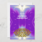 HYPER VALENTINE lila Einladung (Rückseite)