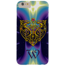 HYPER VALENTINE MONOGRAM/GOLD HERZ IN LILA BLAU