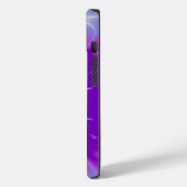 HYPER VALENTINE MONOGRAMM Pink Fuchsia Lila Case-Mate iPhone Hülle (Rückseite / Links)