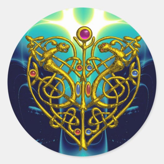 HYPER VALENTINE Pink Fuchsia Lila Runder Aufkleber (Vorderseite)