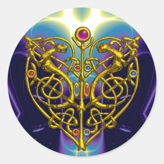 HYPER VALENTINE Pink Fuchsia Lila Runder Aufkleber (Vorderseite)