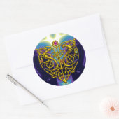 HYPER VALENTINE Pink Fuchsia Lila Runder Aufkleber (Umschlag)