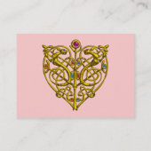 HYPER VALENTINE, PINK GOLD CELTIC KNOW HERZ JEWEL VISITENKARTE (Rückseite)