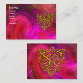 HYPER VALENTINE, rosa, lila-gelb Visitenkarte (Vorne/Hinten)