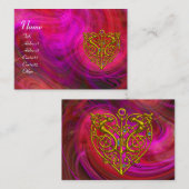 HYPER VALENTINE, rosa, lila-gelb Visitenkarte (Vorne/Hinten)