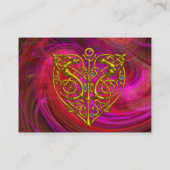 HYPER VALENTINE, rosa, lila-gelb Visitenkarte (Rückseite)