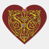 HYPER VALENTINE, rot Herz-Aufkleber (Vorderseite)