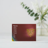 HYPER VALENTINE RUBY, rot Visitenkarte (Stehend Vorderseite)