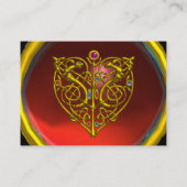 HYPER VALENTINE RUBY, rot Visitenkarte (Rückseite)