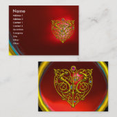 HYPER VALENTINE RUBY, rot Visitenkarte (Vorne/Hinten)