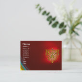 HYPER VALENTINE RUBY, rot Visitenkarte (Stehend Vorderseite)
