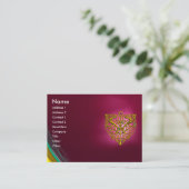 HYPER VALENTINE RUBY, roter Veilchen Visitenkarte (Stehend Vorderseite)