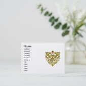 HYPER VALENTINE, schwarz-weiß-gelb Visitenkarte (Stehend Vorderseite)